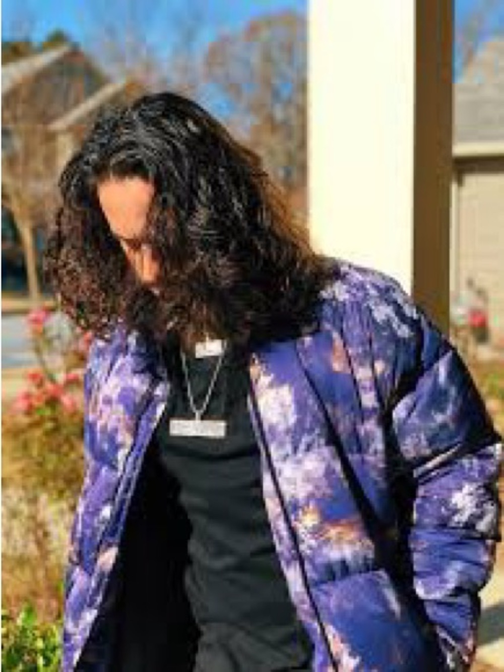 ASOS Abstract Earth Print Puffer Jacket - Picture 10 of 10